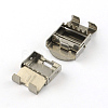 Smooth Surface 201 Stainless Steel Watch Band Clasps STAS-R063-81-4