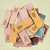 60Pcs 6 Colors Microfiber Leather Labels DIY-CL0002-10-6