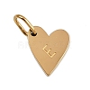 304 Stainless Steel Charms STAS-L291-01G-E-1