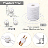 1 Roll Hollow Pipe PVC Tubular Synthetic Rubber Cord RCOR-CP0001-01E-2