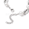 Ocean Series Alloy Conch Link Bracelets BJEW-JB11840-04-4