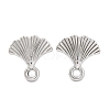 Non-Tarnish 304 Stainless Steel Studs Earring Findings EJEW-H013-15P-1