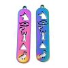 Ion Plating(IP) 304 Stainless Steel Pendants STAS-L020-003RC-1