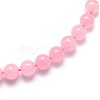 Natural Rose Quartz Round Beads Strands X-G-O047-04-4mm-1