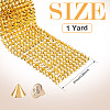1 Yard 12-Row Resin Spike Stud Cone Flatback Punk Rock Trim Mesh Bead Craft FIND-TA0006-73B-4