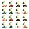 50Pcs Rack Plating Brass Enamel Pendants KK-CJ0001-87-1