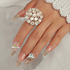Transparent Resin with Alloy Finger Rings CX4663-1-2