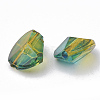 Two Tone Transparent Spray Painted Acrylic Beads ACRP-T005-36-2