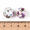 Ocean Theme Printed Opaque Acrylic Beads MACR-T048-07C-3