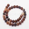 Natural Striped Agate/Banded Agate Bead Strands G-K166-12-8mm-04-2