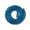 Transparent Glass Beads Strands X-EGLA-A044-T6mm-MD27-3