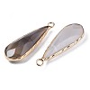 Natural Grey Agate Pendants G-S359-319B-3