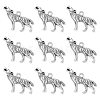 Tibetan Style Alloy Howling Wolf Pendants LS-LF1753Y-1
