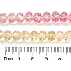 Transparent Painted Glass Beads Strands DGLA-A034-T8mm-A09-3