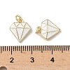 Brass Enamel Charms KK-Q039-05A-G-3