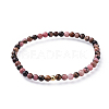 Natural Rhodonite Stretch Bracelets BJEW-JB04556-01-1