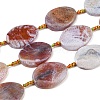 Natural Fire Crackle Agate Beads Strands G-P605-L03-01D-2