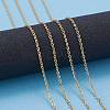 3.28 Feet PVD Vacuum Plating 304 Stainless Steel Cable Chains X-CHS-F007-01G-A-4