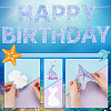 Birthday Decoration Paper Flag Banners HJEW-WH0042-86-4