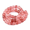 Cherry Quartz Glass Beads Strands G-T138-136-2
