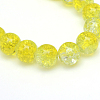 Baking Paint Crackle Glass Bead Strands CCG-S001-6mm-04-3