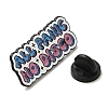 Inspirational Word ALL PANIC NO DISCO Alloy Enamel Pins Broochs JEWB-R023-03E-2