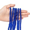 Spray Painted Crackle Glass Beads Strands CCG-Q001-8mm-14-4