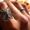 Retro Alloy Adjustable Finger Rings for Women FS-WG84129-02-3
