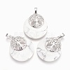Natural Howlite Pendants G-F573-C19-1