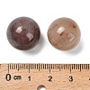 Natural Violet Strawberry Quartz Sphere Beads G-G290-07A-3