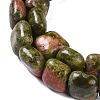 Natural Unakite Beads Strands G-M435-A09-01-4