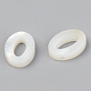 Natural White Shell Mother of Pearl Shell Charms X-SSHEL-R048-004-00-2