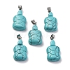 Natural & Synthetic Mixed Gemstone Pendants G-B127-06P-4