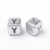 Plated Acrylic Beads PB43C9308-Y-2