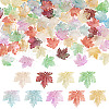 90Pcs 9 Colors Baking Paint Transparent Glass Pendants DGLA-TA0001-61-1
