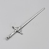 Zinc Alloy Hair Stick Findings for Women FIND-WH0365-027P-2