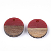 Resin & Walnut Wood Pendants RESI-S358-02E-12-2
