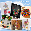 200Pcs Dyed Natural Wood Beads WOOD-GF0002-13B-5