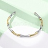 304 Stainless Steel Cuff Bangles BJEW-B150-01GP-2