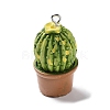 Cactus Pot Green Plant Resin Pendants CRES-B014-03-2