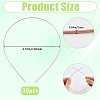 30Pcs Hair Accessories Iron Hair Band Findings OHAR-GF0001-32-2