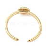 Shell Shape Brass Open Cuff Rings KK-K384-04G-3