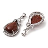 Natural & Synthetic Mixed Stone Pendants G-A095-02P-3