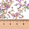 Electroplate Glass Seed Beads SEED-S042-01B-13-4