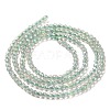 Electroplate Transparent Glass Beads Strands GLAA-H021-01A-FR07-5