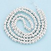 Electroplate Non-magnetic Synthetic Hematite Bead Strands X-G-Q466-3mm-02-1