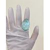 Oval Transparent Resin Finger Rings FS-WG7A84E-03-1