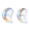 Electroplate Transparent Glass Beads EGLA-T022-04-2
