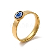 Resin Evil Eye Finger Ring STAS-H173-06G-4