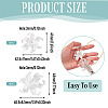 40Pcs 2 Styles Plastic Bead Caps KY-TA0001-67-4